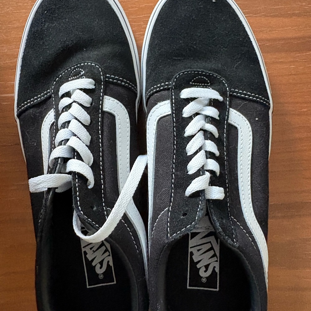 Vans Classic Black and White Sneakers